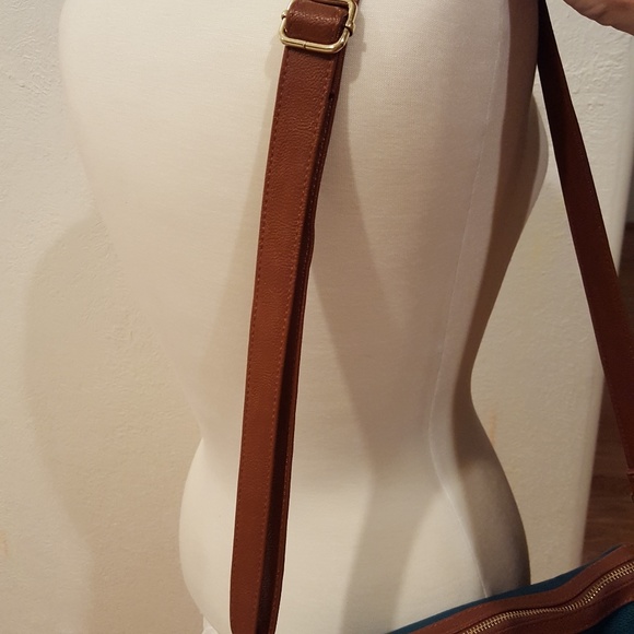 EUC Steve Madden Teal/white Satchel handbag - Picture 8 of 8